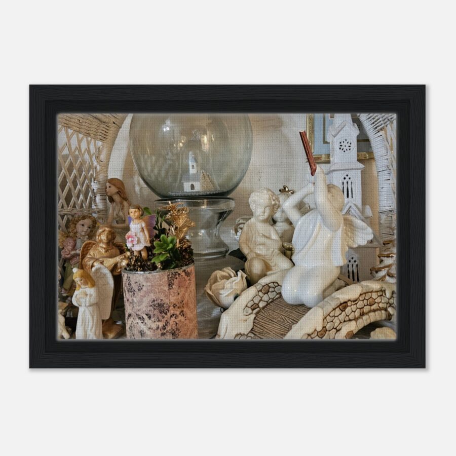 Heavenly Angels Framed Canvas – Peace on Earth Wall Art